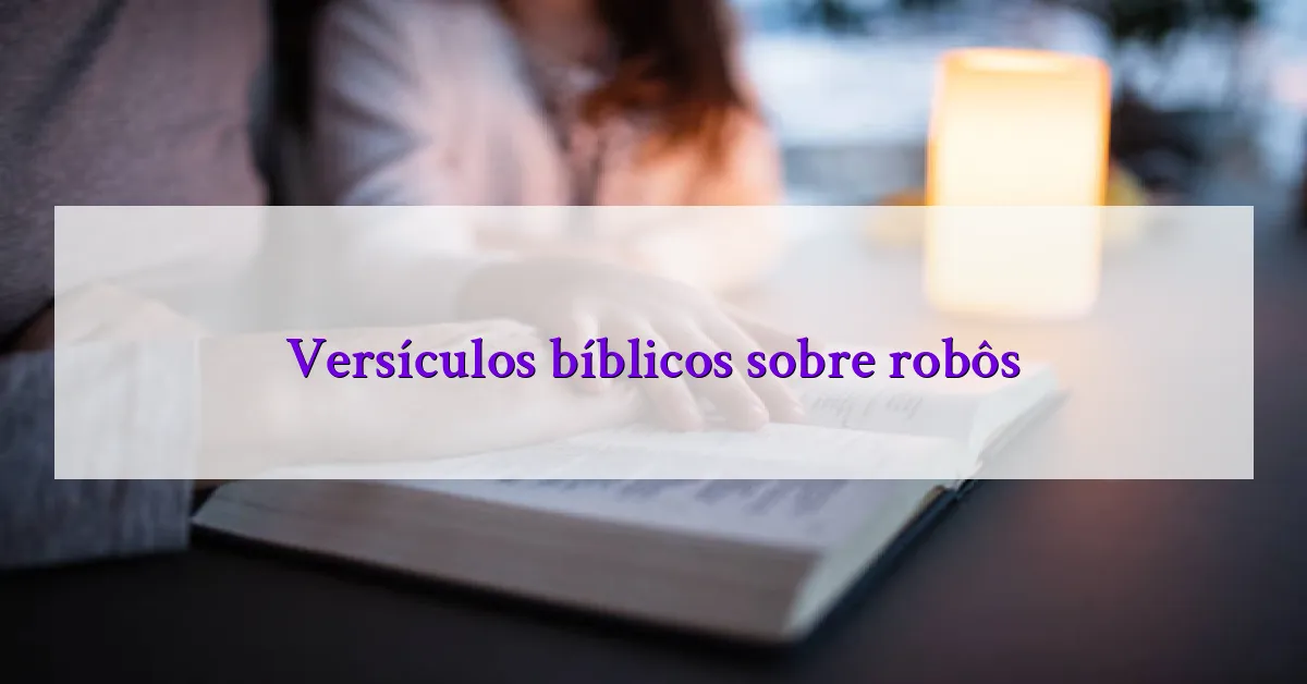 Versículos bíblicos sobre robôs