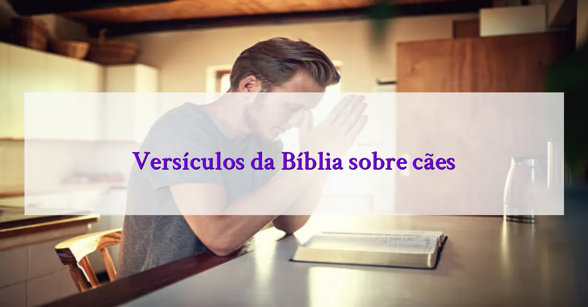Versículos da Bíblia sobre cães