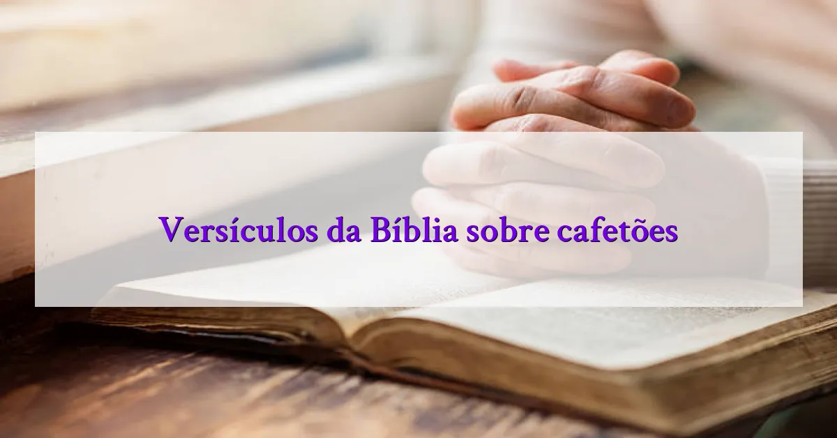 Versículos da Bíblia sobre cafetões