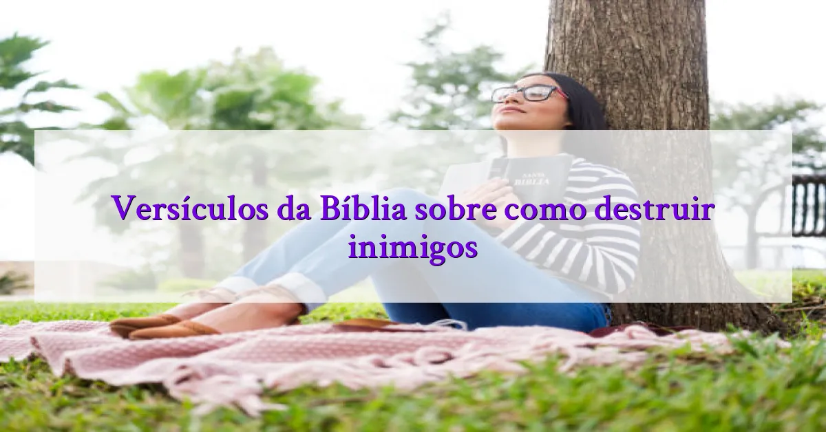 Versículos da Bíblia sobre como destruir inimigos