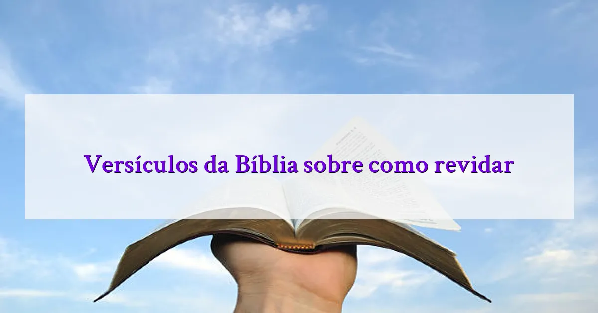 Versículos da Bíblia sobre como revidar