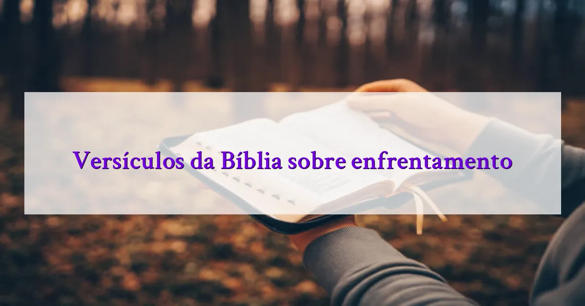 Versículos da Bíblia sobre enfrentamento