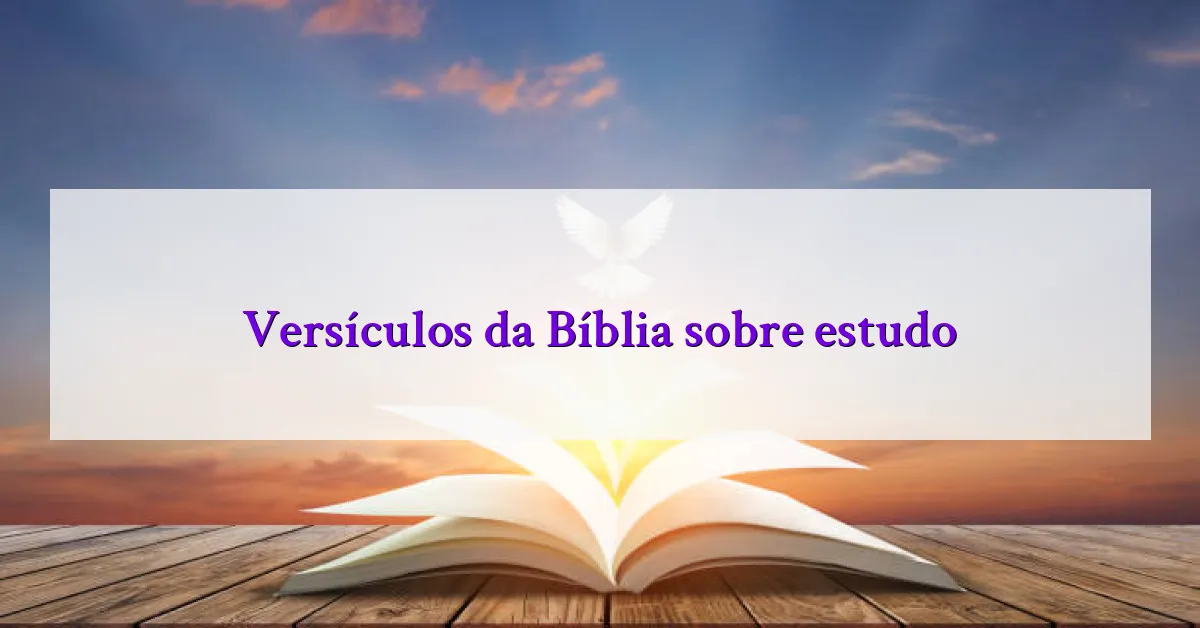 Versículos da Bíblia sobre estudo