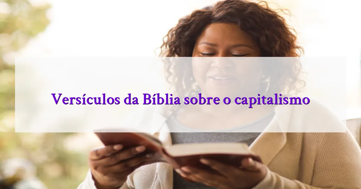Versículos da Bíblia sobre o capitalismo