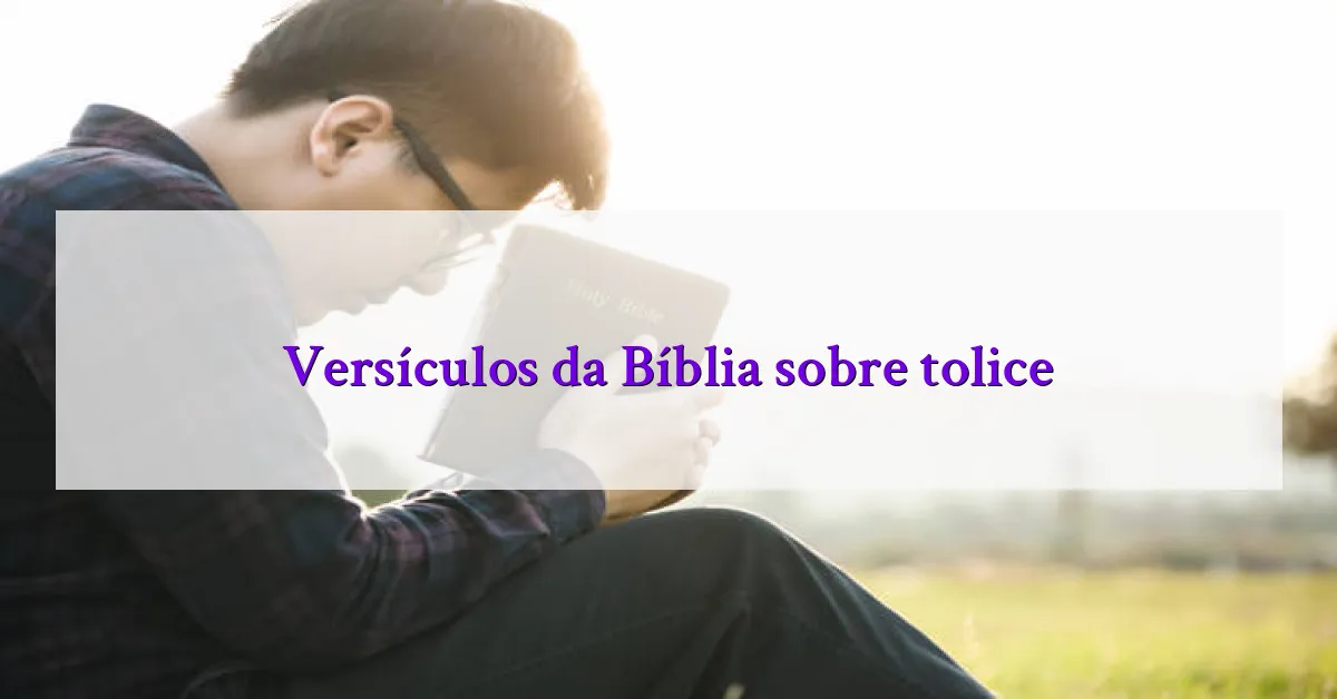 Versículos da Bíblia sobre tolice